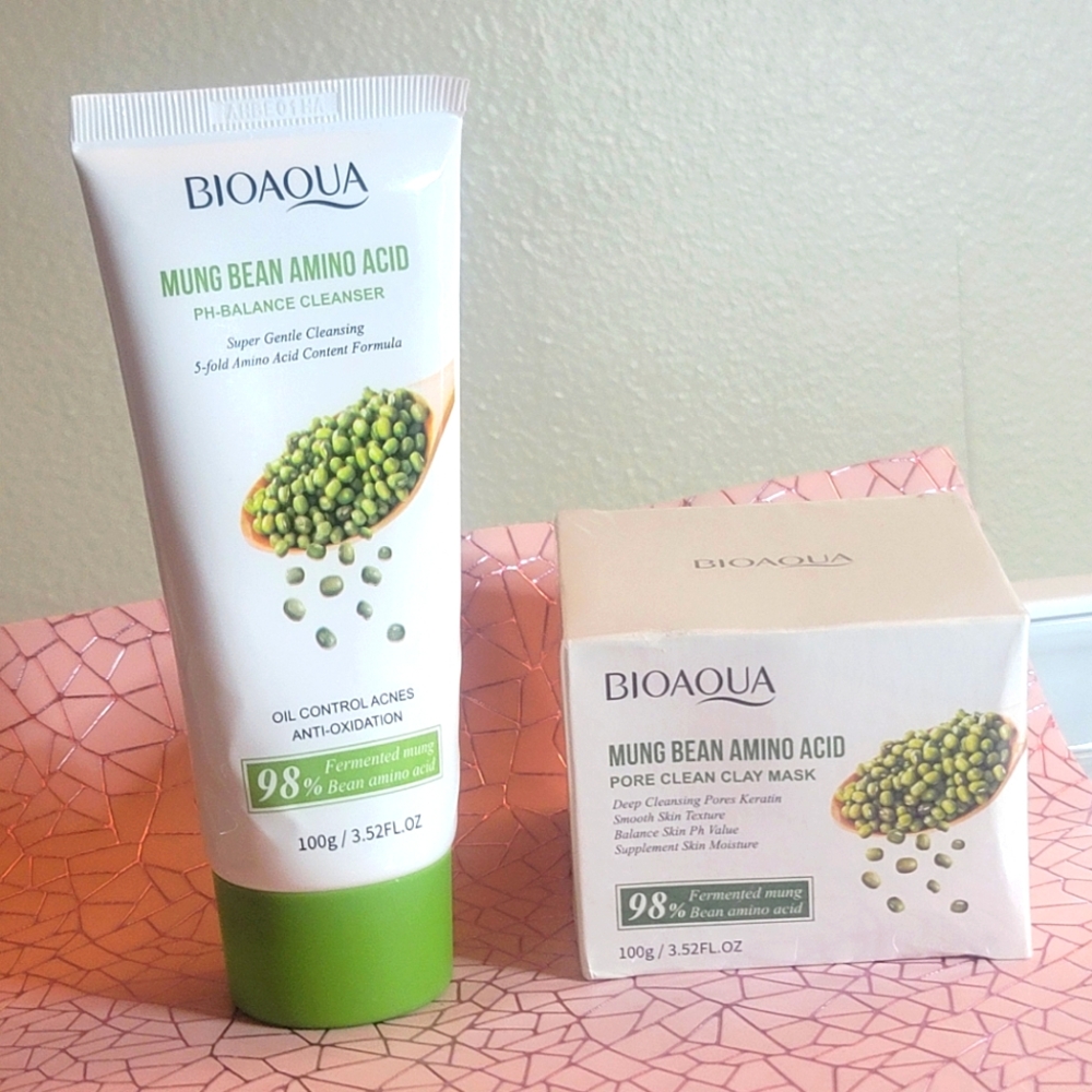 BIOAQUA Mung Bean Amino Acid Cleansing Foam for Oil Control – 150ml